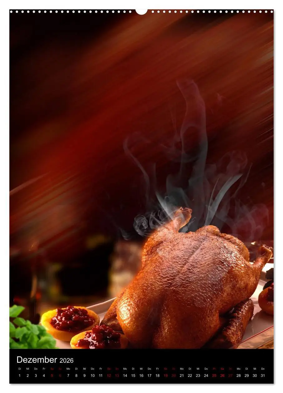 Bild: 9783516377910 | Fine Art Food (Wandkalender 2026 DIN A2 hoch), CALVENDO Monatskalender