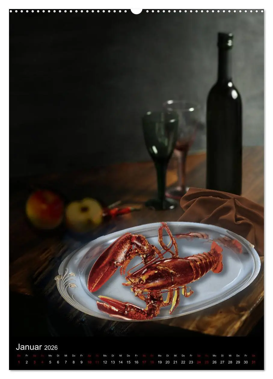 Bild: 9783516377910 | Fine Art Food (Wandkalender 2026 DIN A2 hoch), CALVENDO Monatskalender