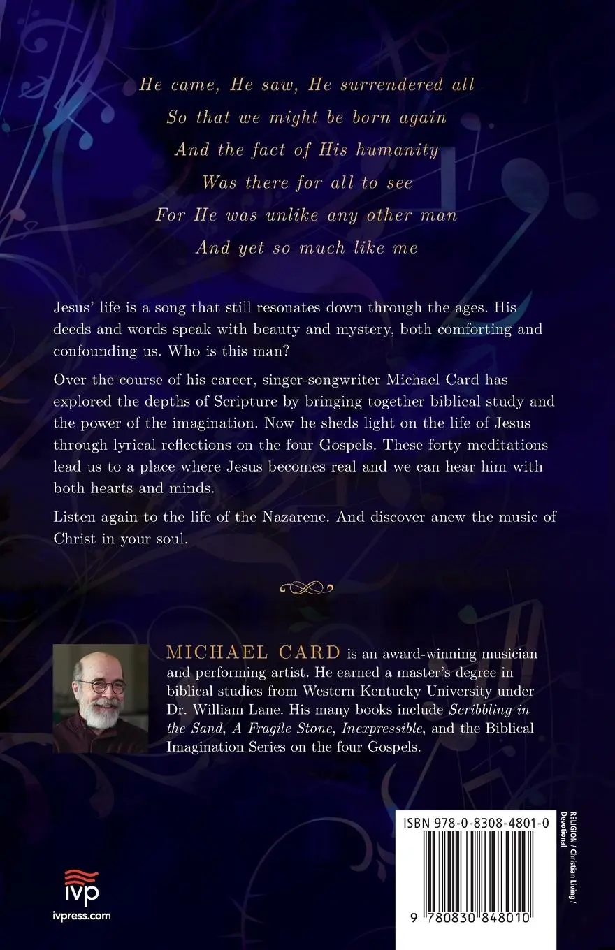 Rückseite: 9780830848010 | The Nazarene | Forty Devotions on the Lyrical Life of Jesus | Card
