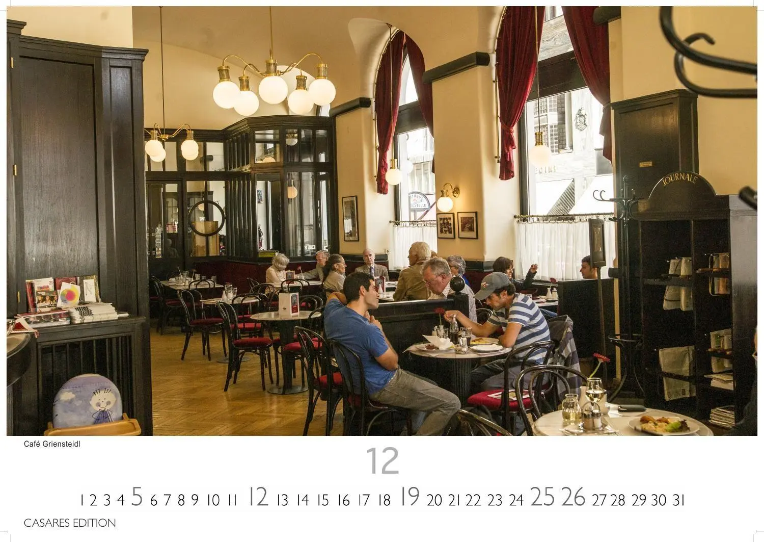 Bild: 9781835248010 | Wiener Caféhaus Kultur Kalender 2027 - Wandkalender Fotokalender...