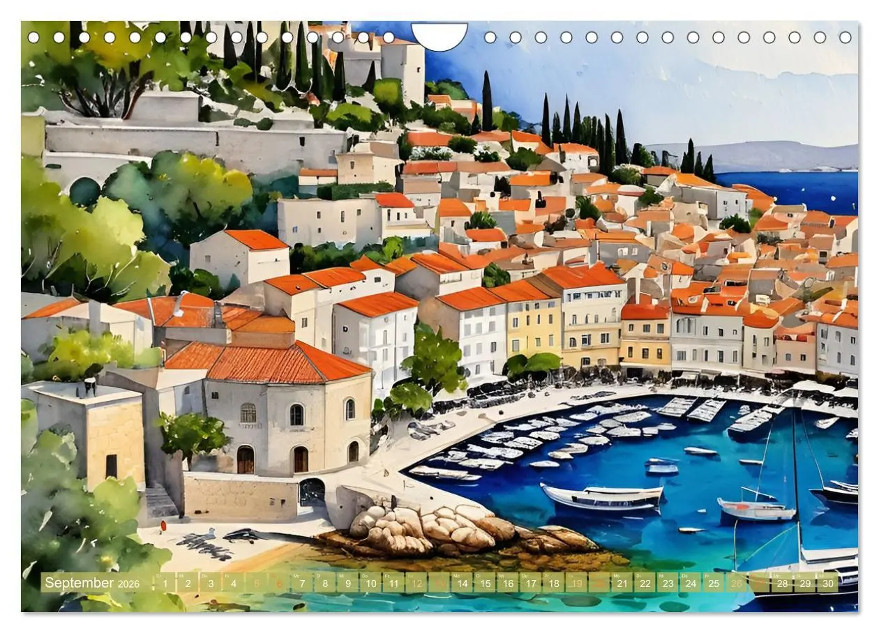 Bild: 9783457318010 | Urlaubsparadies Kroatien (Wandkalender 2026 DIN A4 quer), CALVENDO...