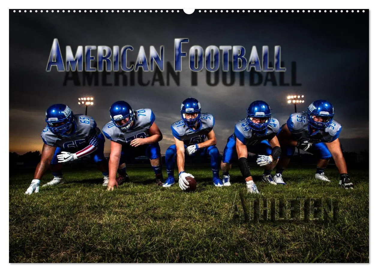 Cover: 9783457868010 | American Football - Athleten (Wandkalender 2026 DIN A2 quer),...