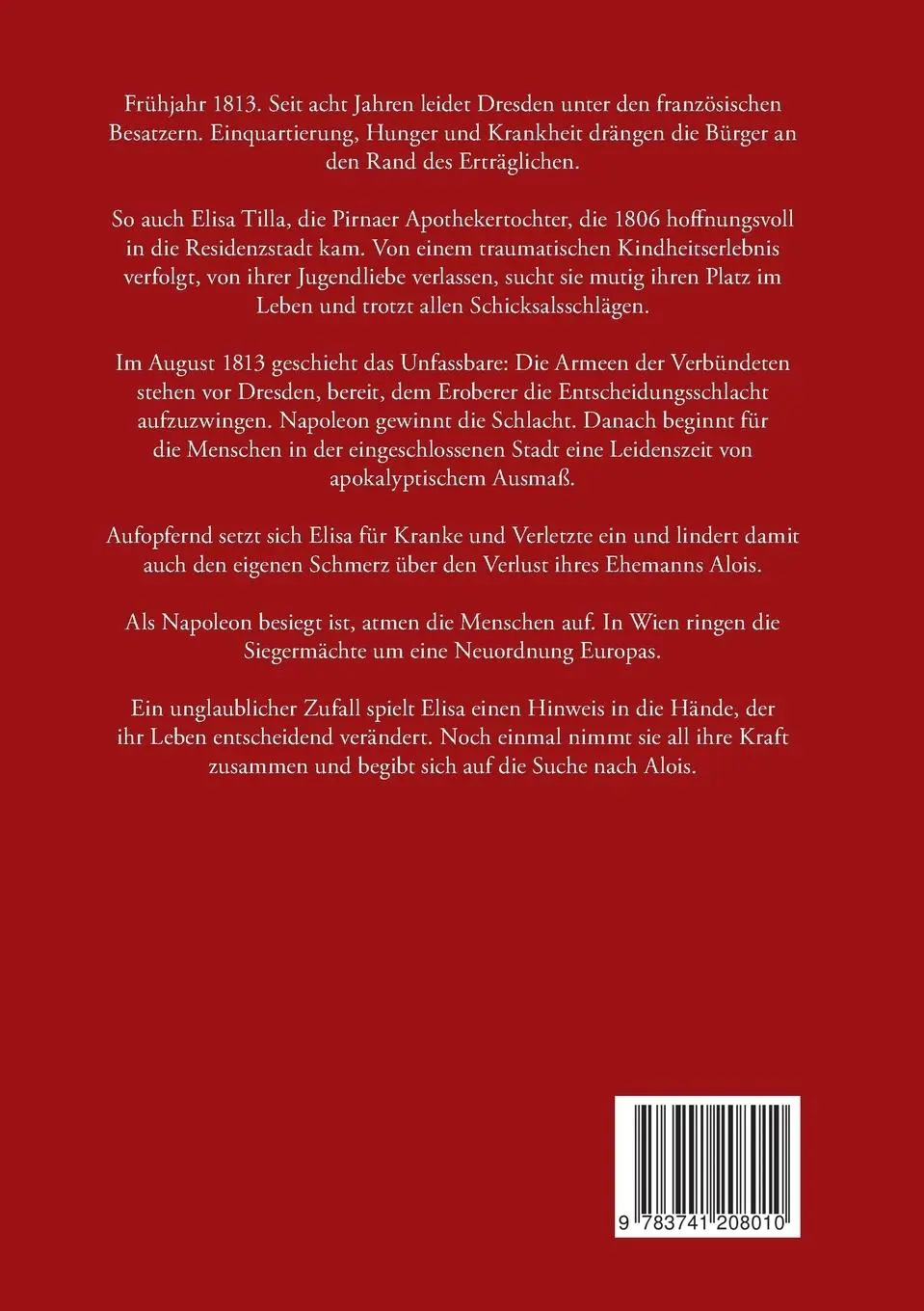 Rückseite: 9783741208010 | Elisa und der Schatten Napoleons | Christine Fischer | Taschenbuch