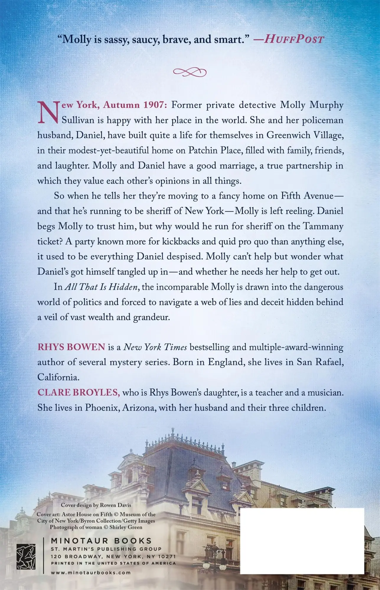 Rückseite: 9781250808110 | All That Is Hidden | Rhys Bowen | Taschenbuch | Minotaur | Englisch