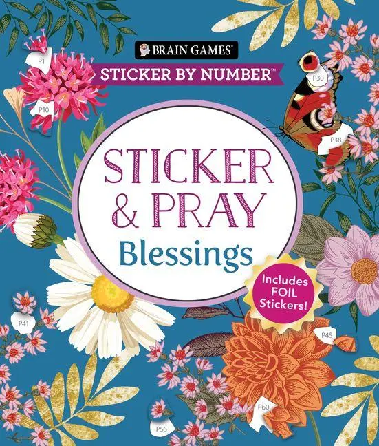 Cover: 9781639388110 | Brain Games - Sticker by Number - Sticker and Pray: Blessings (24...