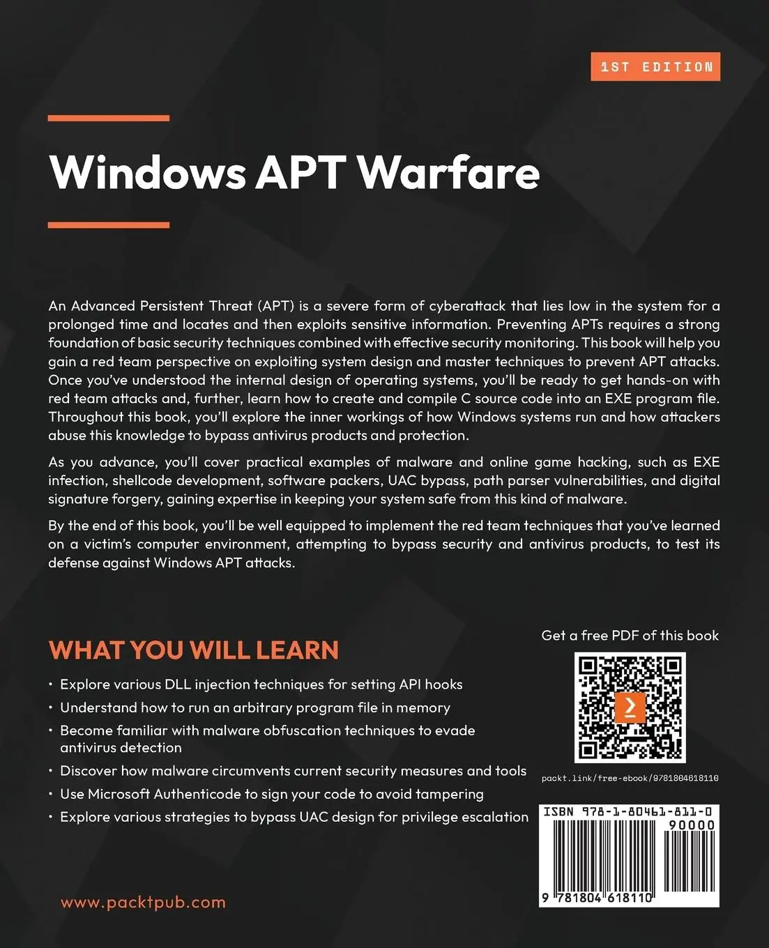 Rückseite: 9781804618110 | Windows APT Warfare | Sheng-Hao Ma | Taschenbuch | Englisch | 2023