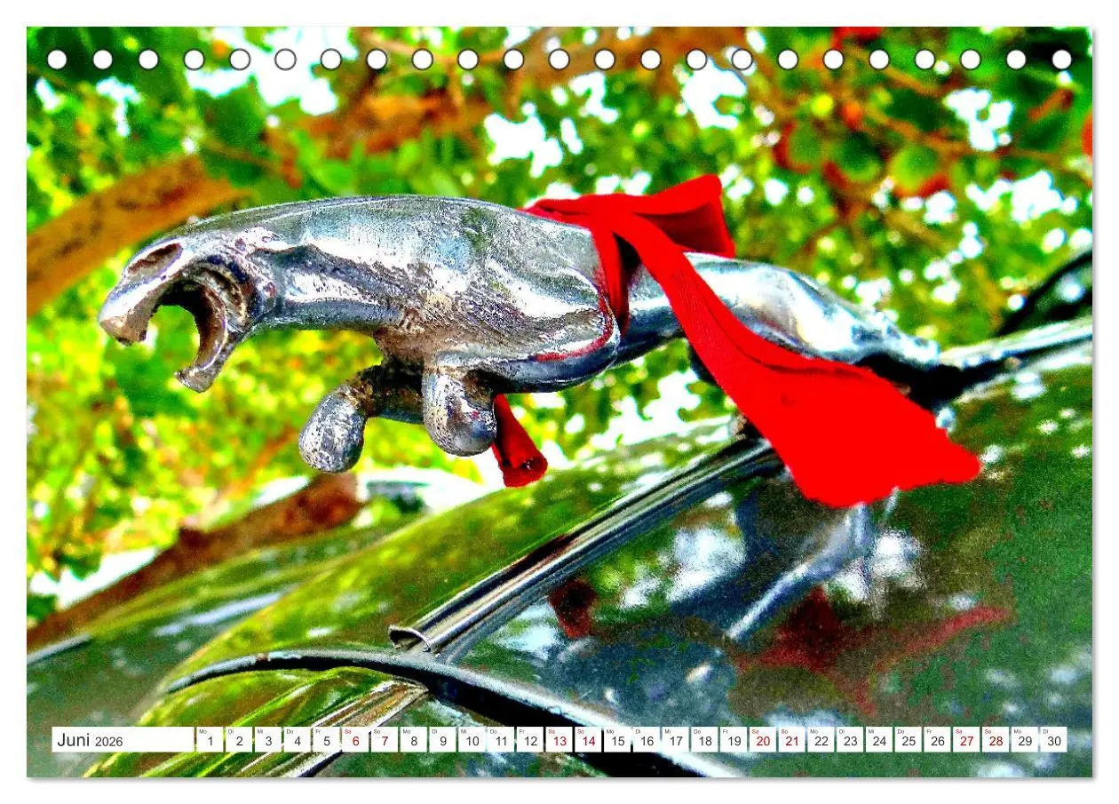 Bild: 9783457548110 | Tierische Oldtimer - Markante Kühlerfiguren (Tischkalender 2026 DIN...