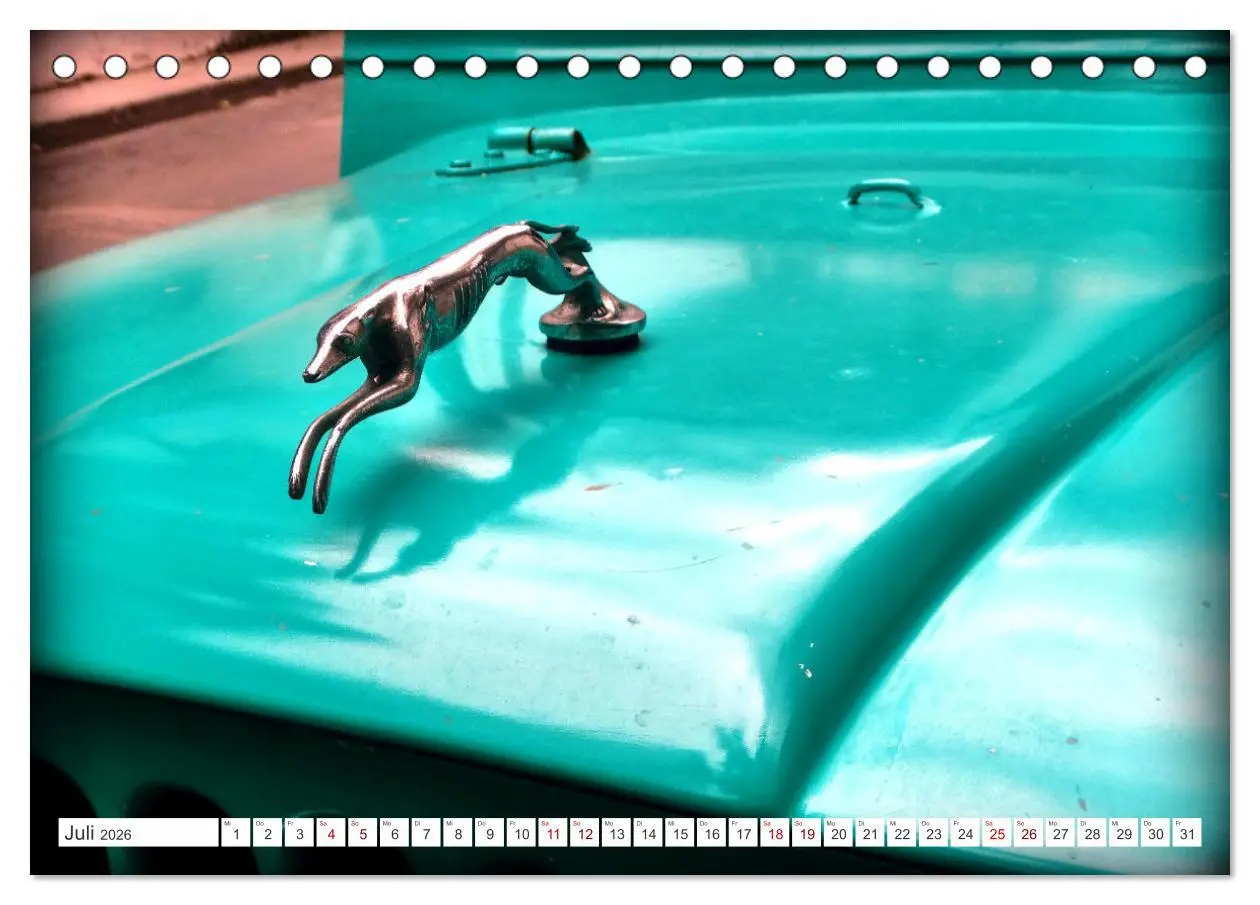 Bild: 9783457548110 | Tierische Oldtimer - Markante Kühlerfiguren (Tischkalender 2026 DIN...