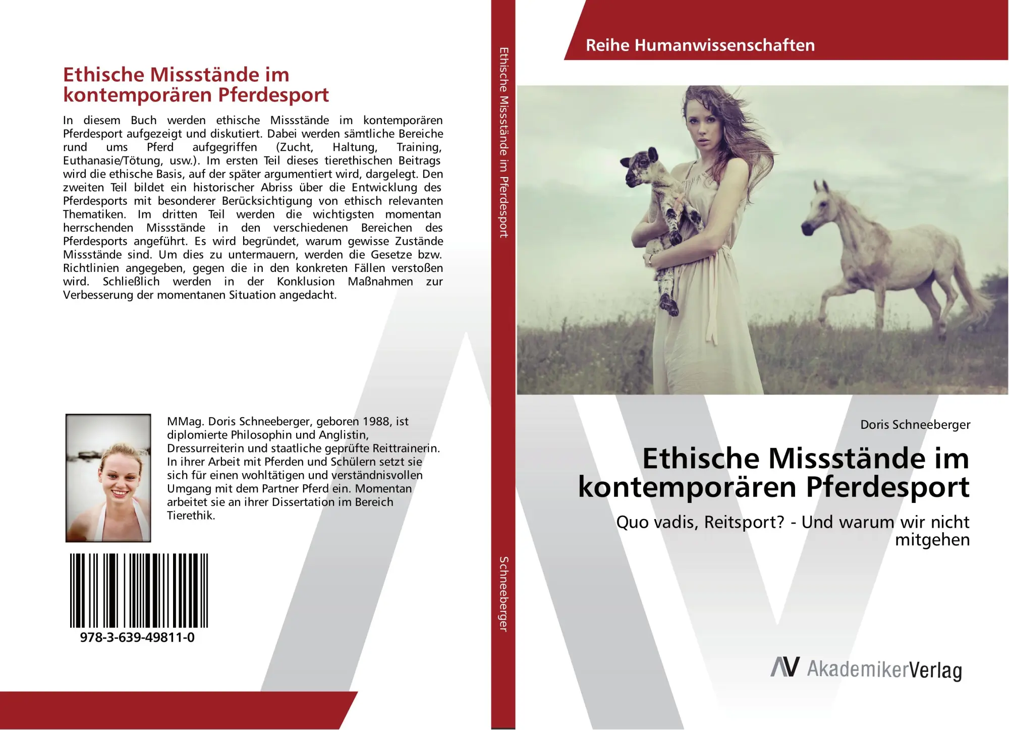 Cover: 9783639498110 | Ethische Missstände im kontemporären Pferdesport | Doris Schneeberger