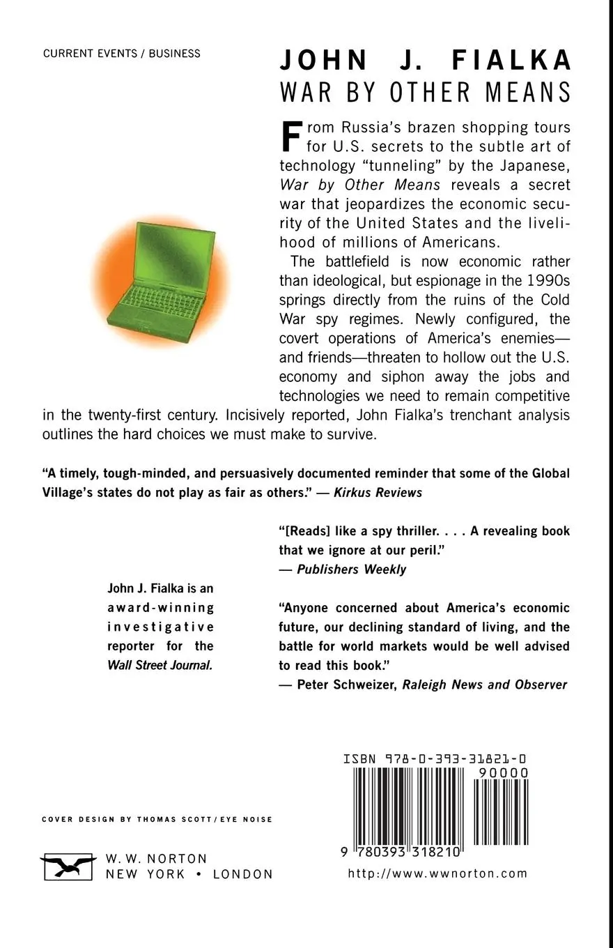 Rückseite: 9780393318210 | War by Other Means | Economic Espionage in America | John J. Fialka