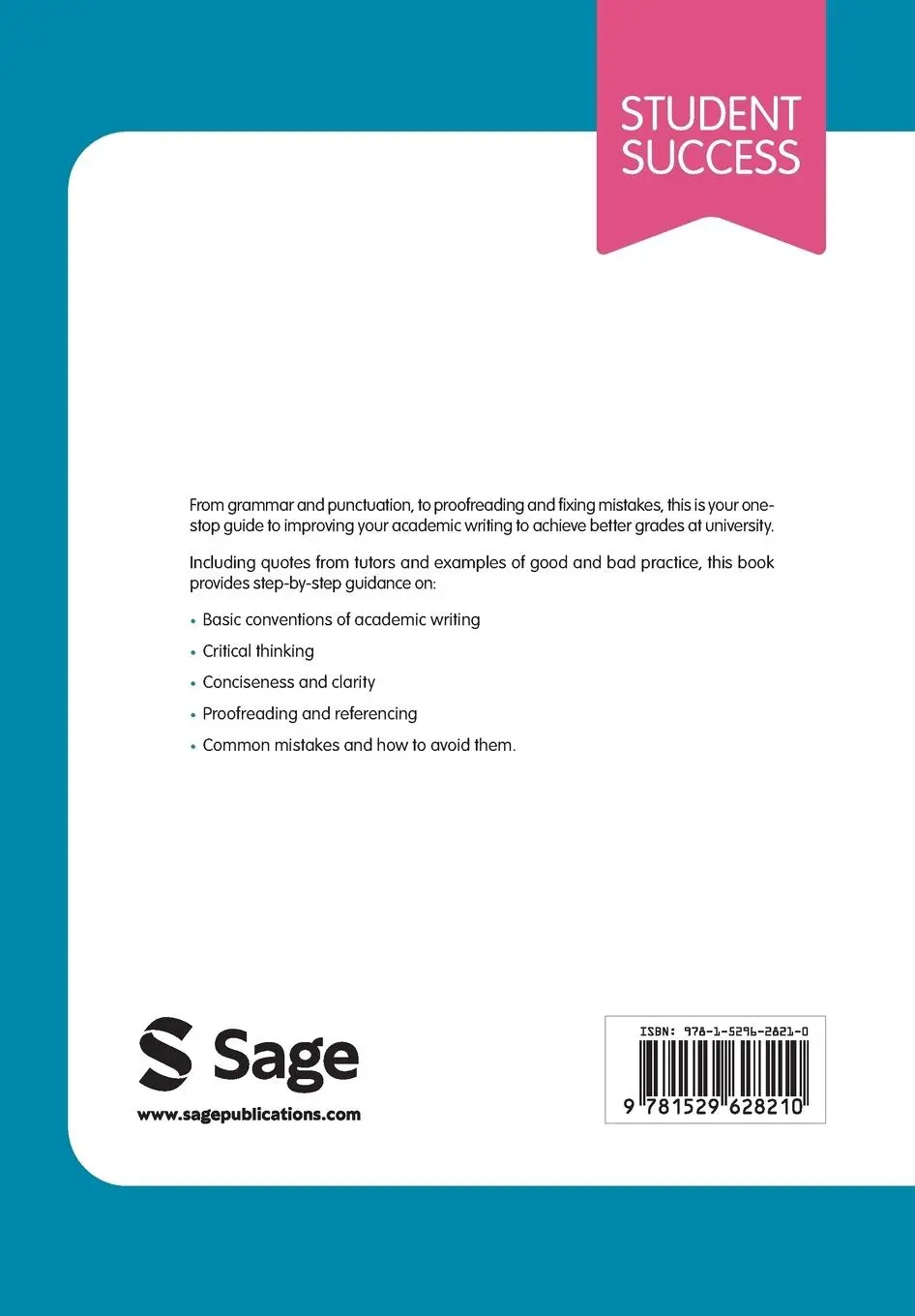 Rückseite: 9781529628210 | Academic Writing and Grammar for Students | Alex Osmond | Taschenbuch