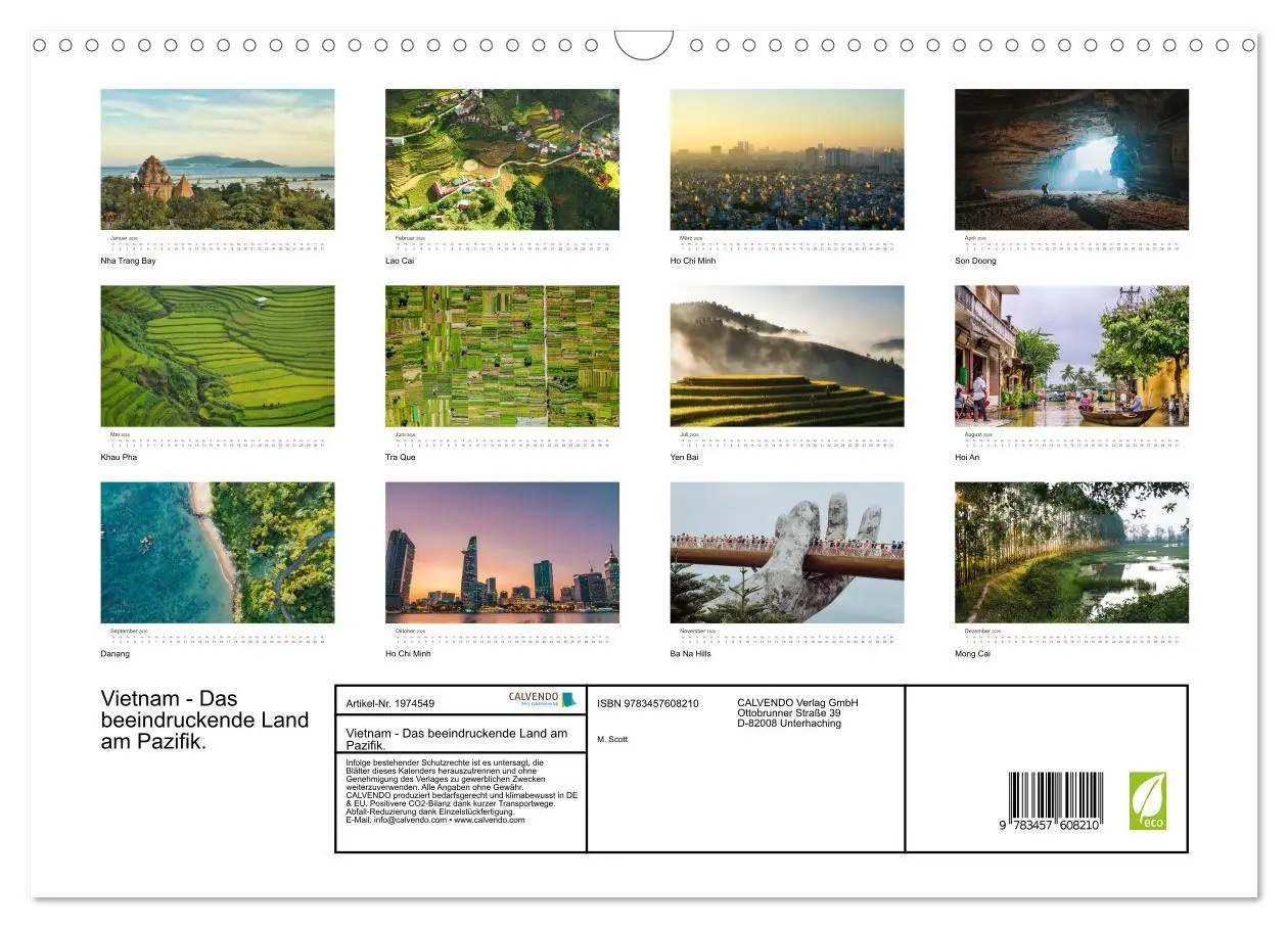 Bild: 9783457608210 | Vietnam - Das beeindruckende Land am Pazifik. (Wandkalender 2026...