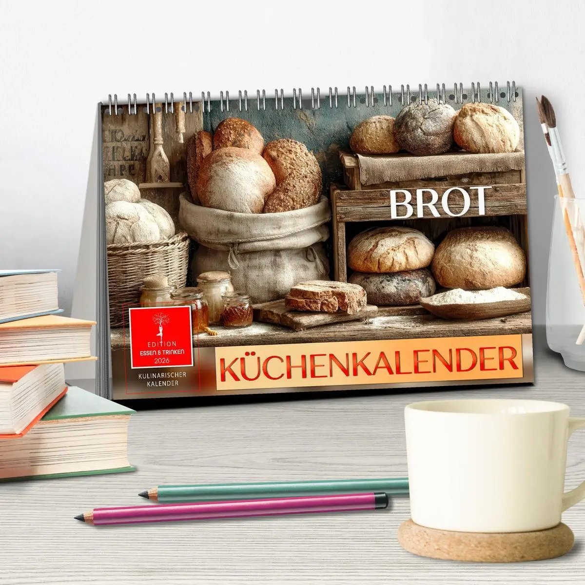 Bild: 9783516628210 | Küchenkalender Brot (Tischkalender 2026 DIN A5 quer), CALVENDO...