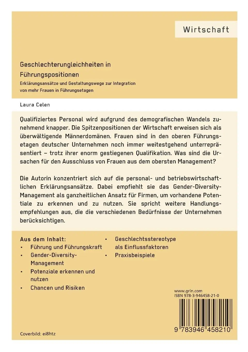 Rückseite: 9783946458210 | Geschlechterungleichheiten in Führungspositionen. Erklärungsansätze...