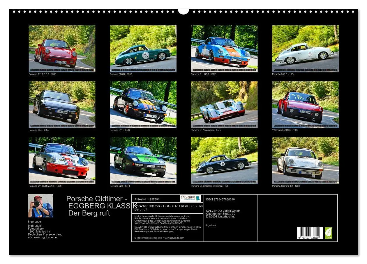 Bild: 9783457838310 | Porsche Oldtimer - EGGBERG KLASSIK - Der Berg ruft (Wandkalender...