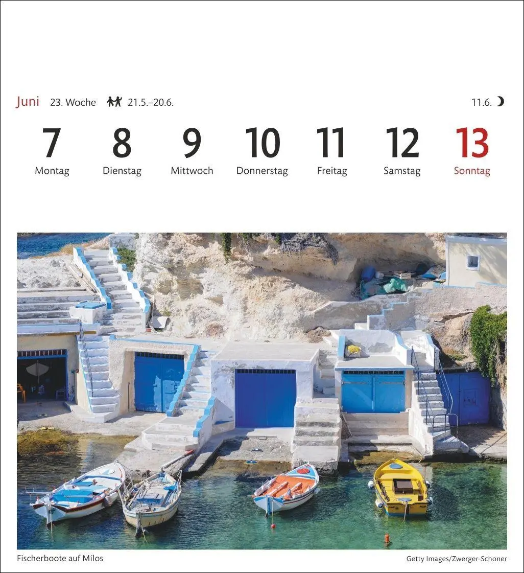 Bild: 9783840038310 | Griechische Inseln Sehnsuchtskalender 2027 - Wochenkalender mit 53...