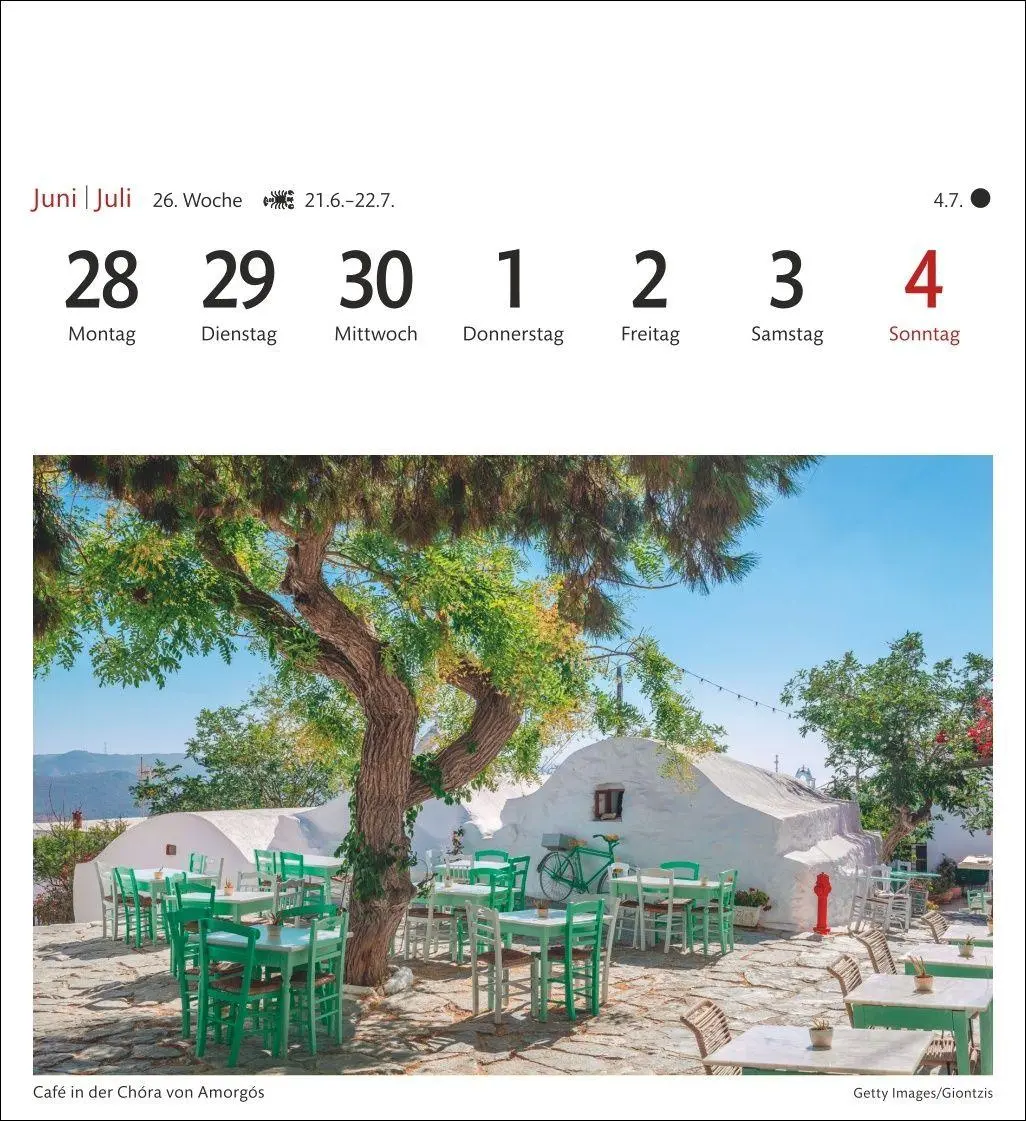 Bild: 9783840038310 | Griechische Inseln Sehnsuchtskalender 2027 - Wochenkalender mit 53...