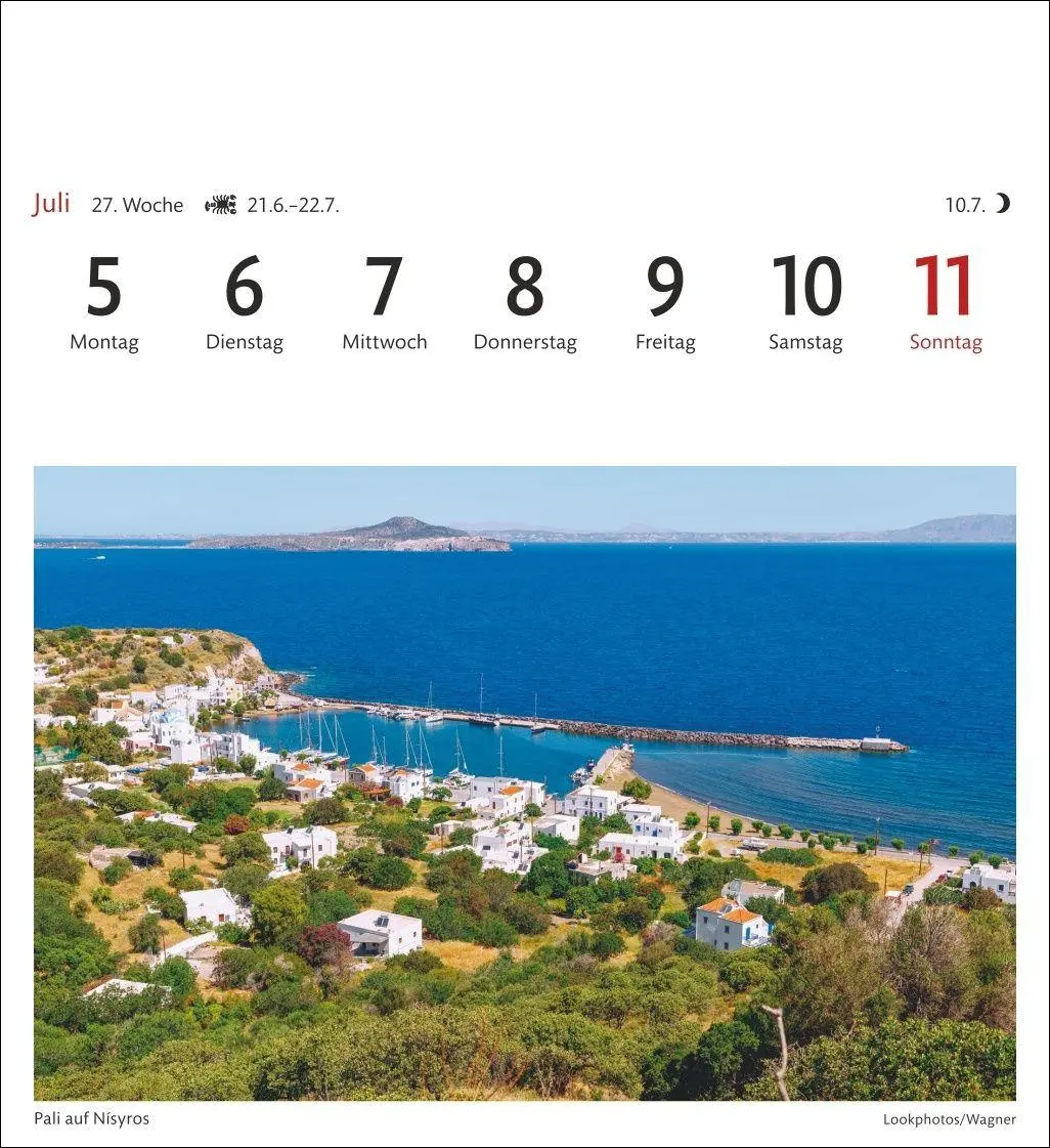 Bild: 9783840038310 | Griechische Inseln Sehnsuchtskalender 2027 - Wochenkalender mit 53...