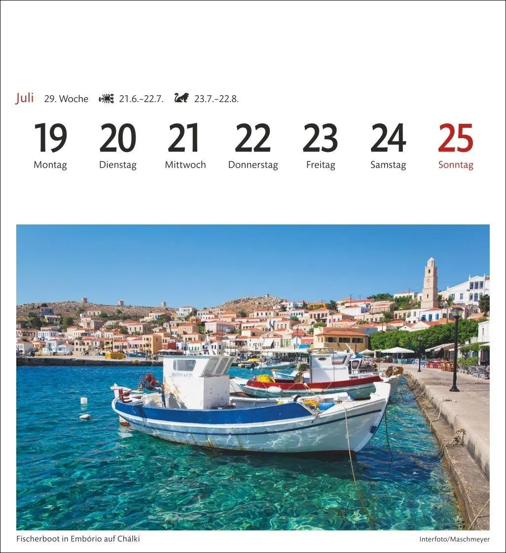 Bild: 9783840038310 | Griechische Inseln Sehnsuchtskalender 2027 - Wochenkalender mit 53...