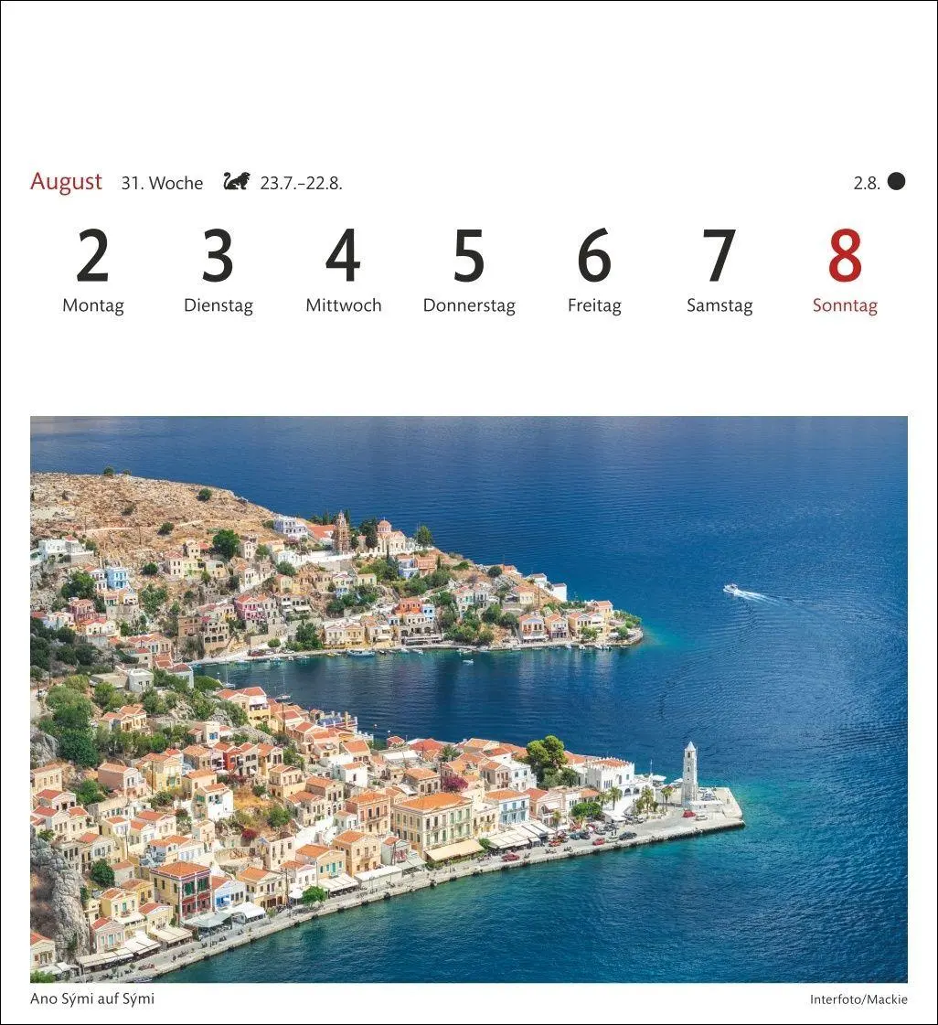 Bild: 9783840038310 | Griechische Inseln Sehnsuchtskalender 2027 - Wochenkalender mit 53...
