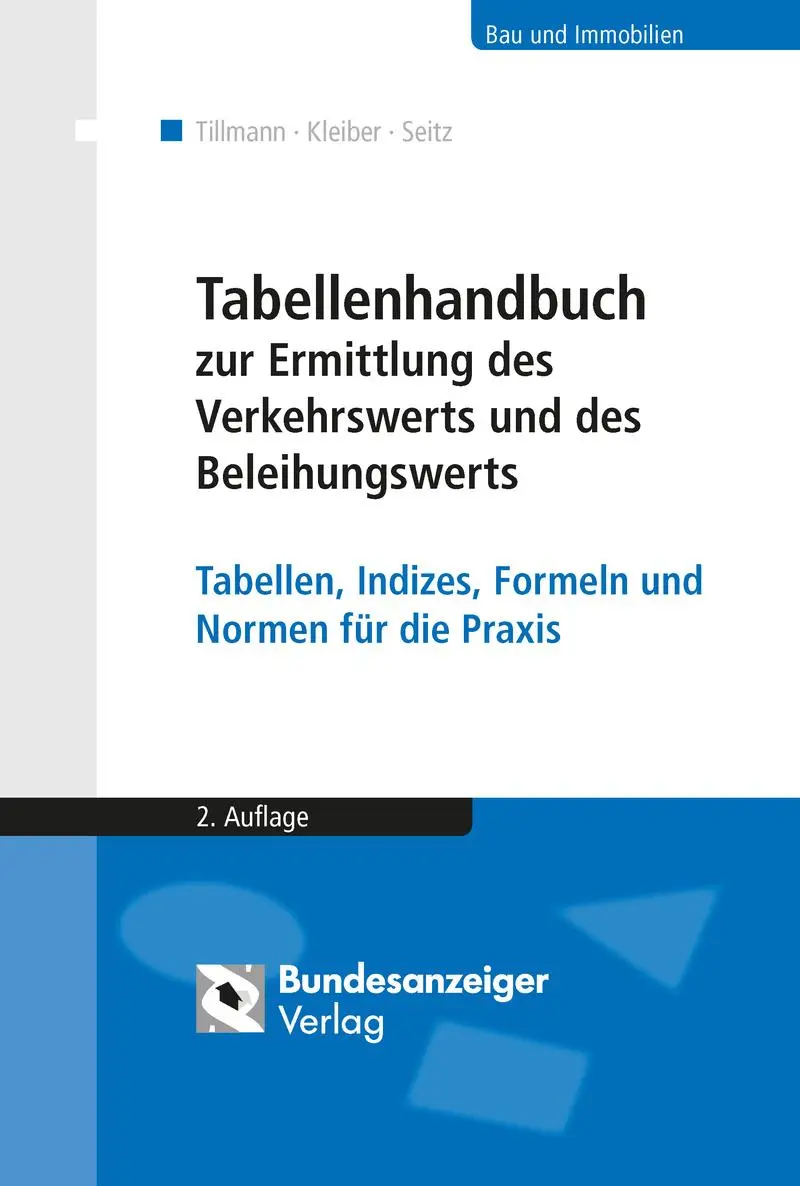 Cover: 9783898178310 | Tabellenhandbuch zur Ermittlung des Verkehrswerts und des...
