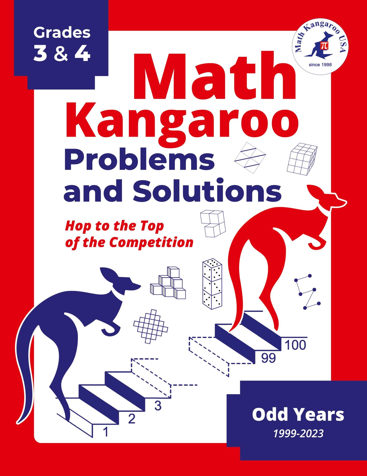 Cover: 9798989988310 | Math Kangaroo Problems and Solutions - Grades 3 &amp; 4 - Odd Years | Usa