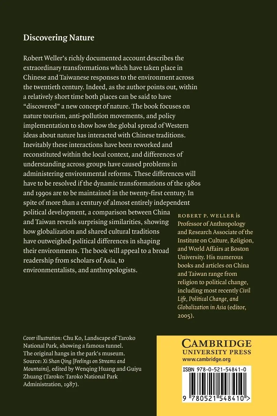 Rückseite: 9780521548410 | Discovering Nature | Robert P. Weller | Taschenbuch | Englisch | 2010