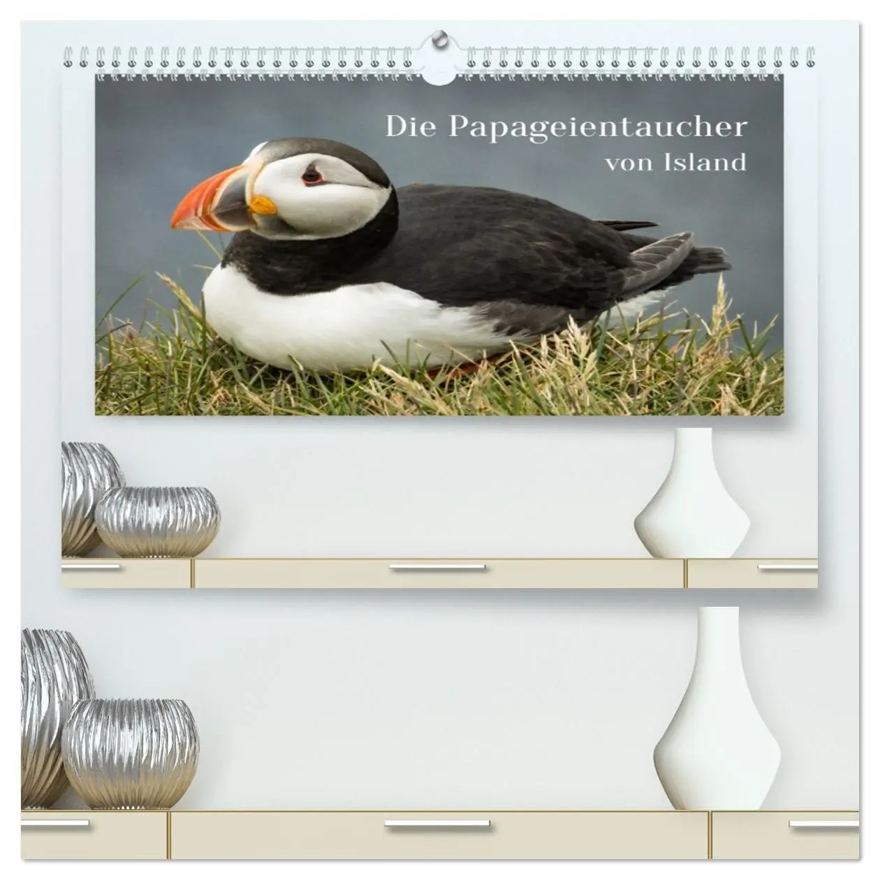 Cover: 9783457448410 | Die Papageientaucher von Island (hochwertiger Premium Wandkalender...