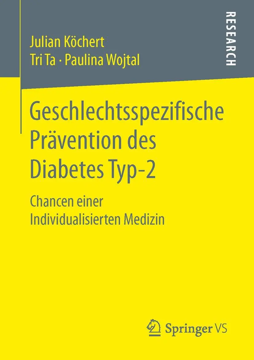 Cover: 9783658108410 | Geschlechtsspezifische Prävention des Diabetes Typ-2 | Köchert (u. a.)