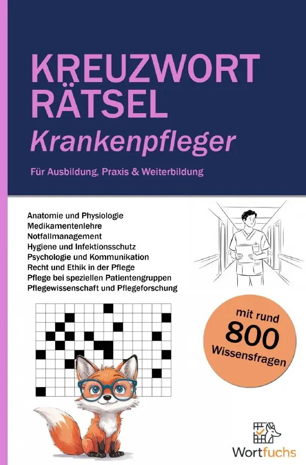 Cover: 9783819718410 | Kreuzworträtsel Krankenpfleger - 56 Rätsel mit Lösungen...