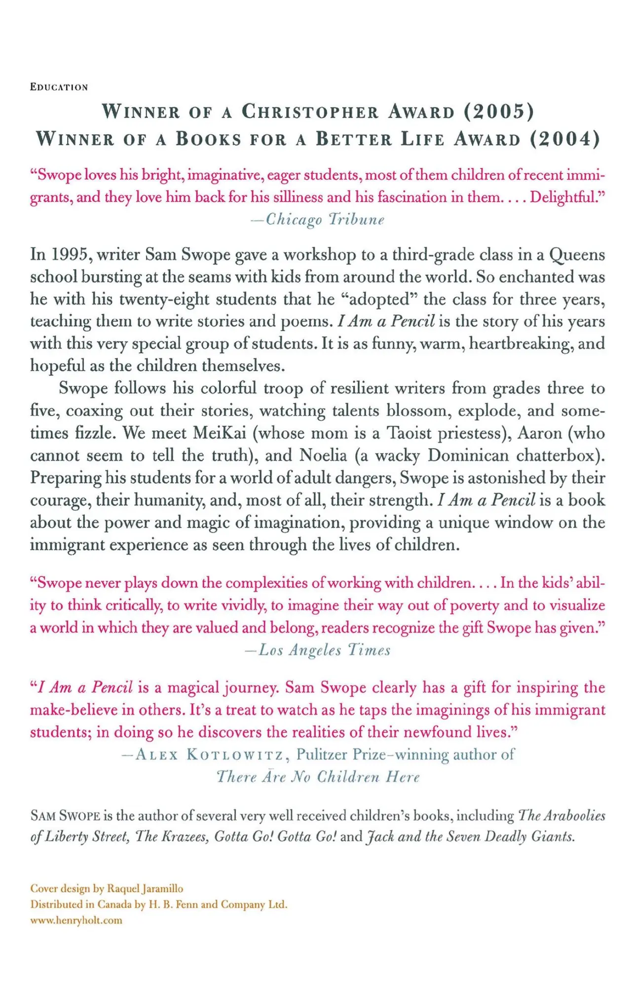 Rückseite: 9780805078510 | I Am a Pencil | A Teacher, His Kids, and Their World of Stories | Buch