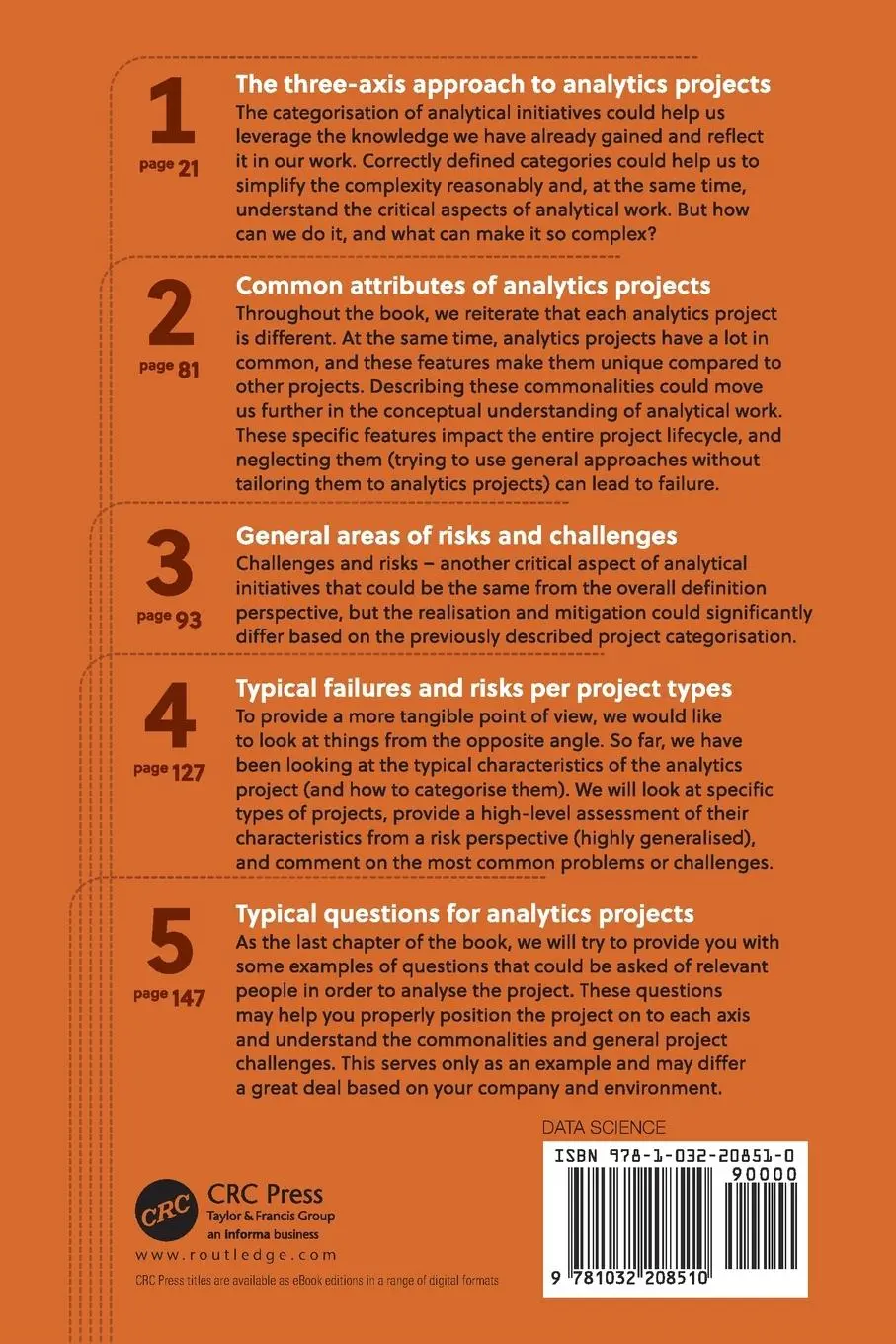 Rückseite: 9781032208510 | Data Analytics Initiatives | Managing Analytics for Success | Buch