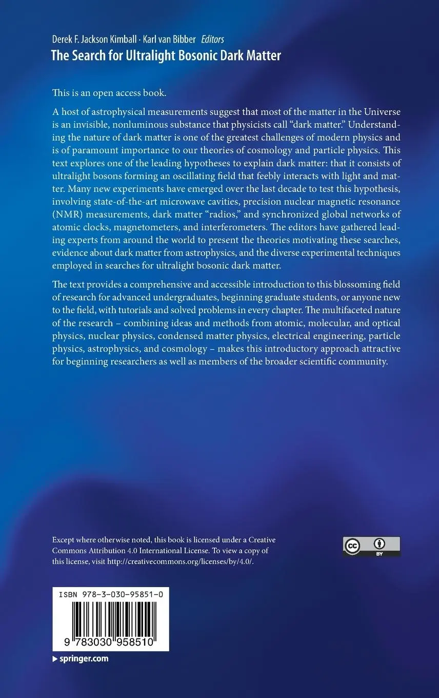 Rückseite: 9783030958510 | The Search for Ultralight Bosonic Dark Matter | Bibber (u. a.) | Buch