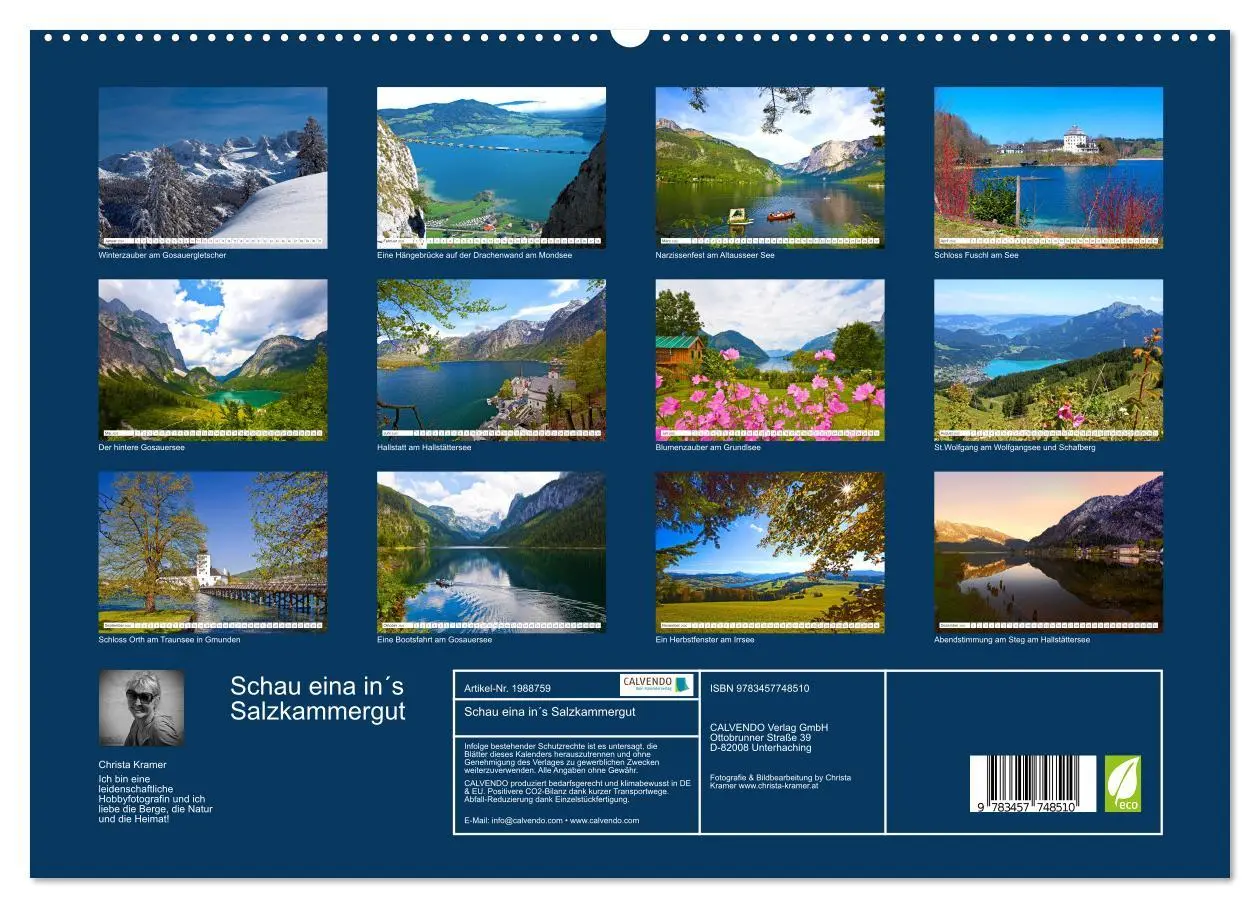 Bild: 9783457748510 | Schau eina in´s Salzkammergut (hochwertiger Premium Wandkalender...