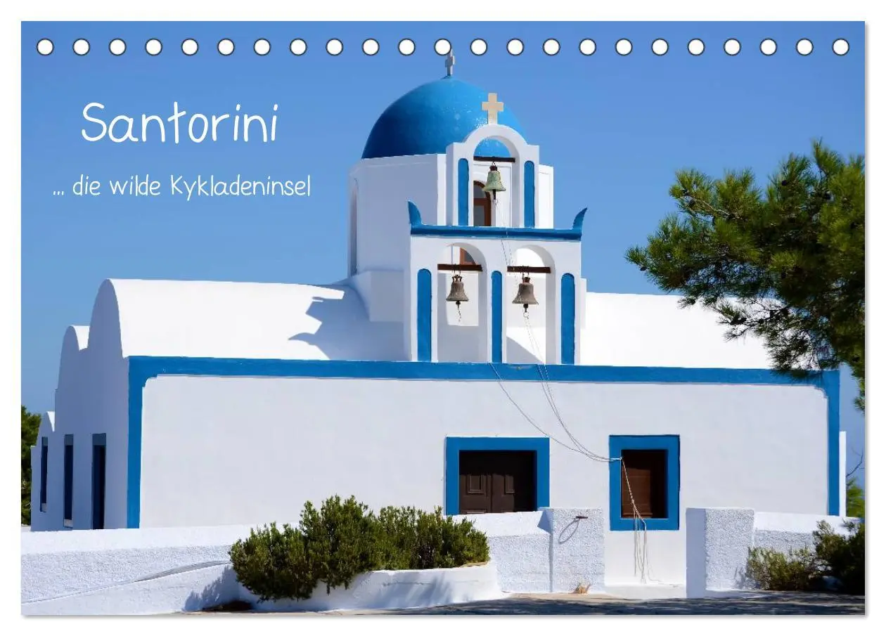 Cover: 9783516148510 | Santorini (Tischkalender 2026 DIN A5 quer), CALVENDO Monatskalender