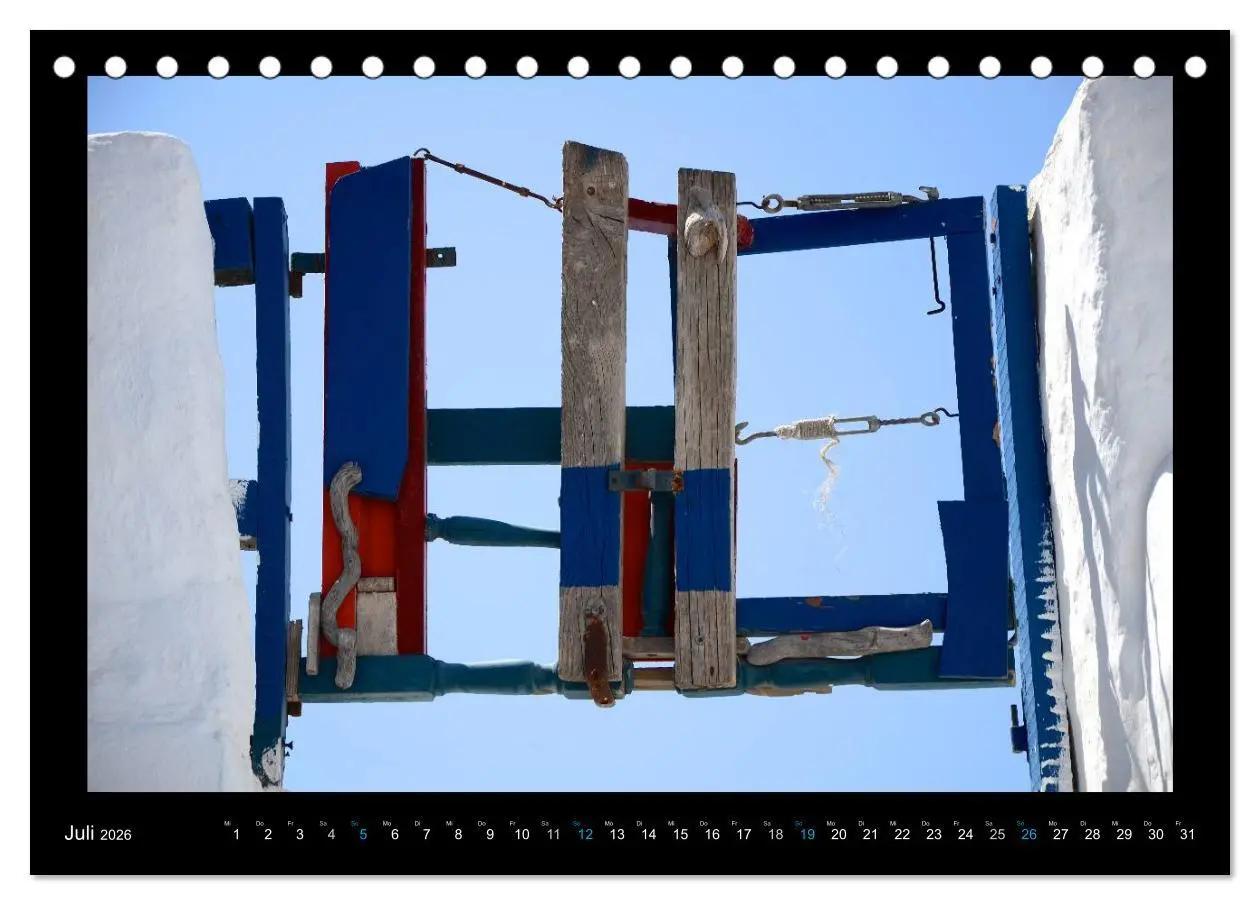 Bild: 9783516148510 | Santorini (Tischkalender 2026 DIN A5 quer), CALVENDO Monatskalender