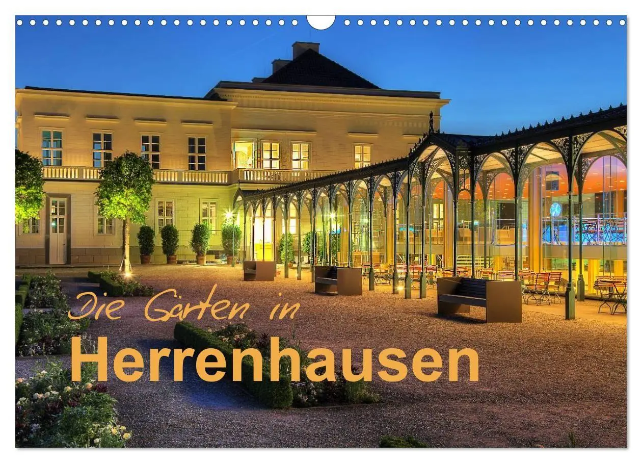 Cover: 9783594058510 | Die Gärten in Herrenhausen (Wandkalender 2027 DIN A3 quer),...