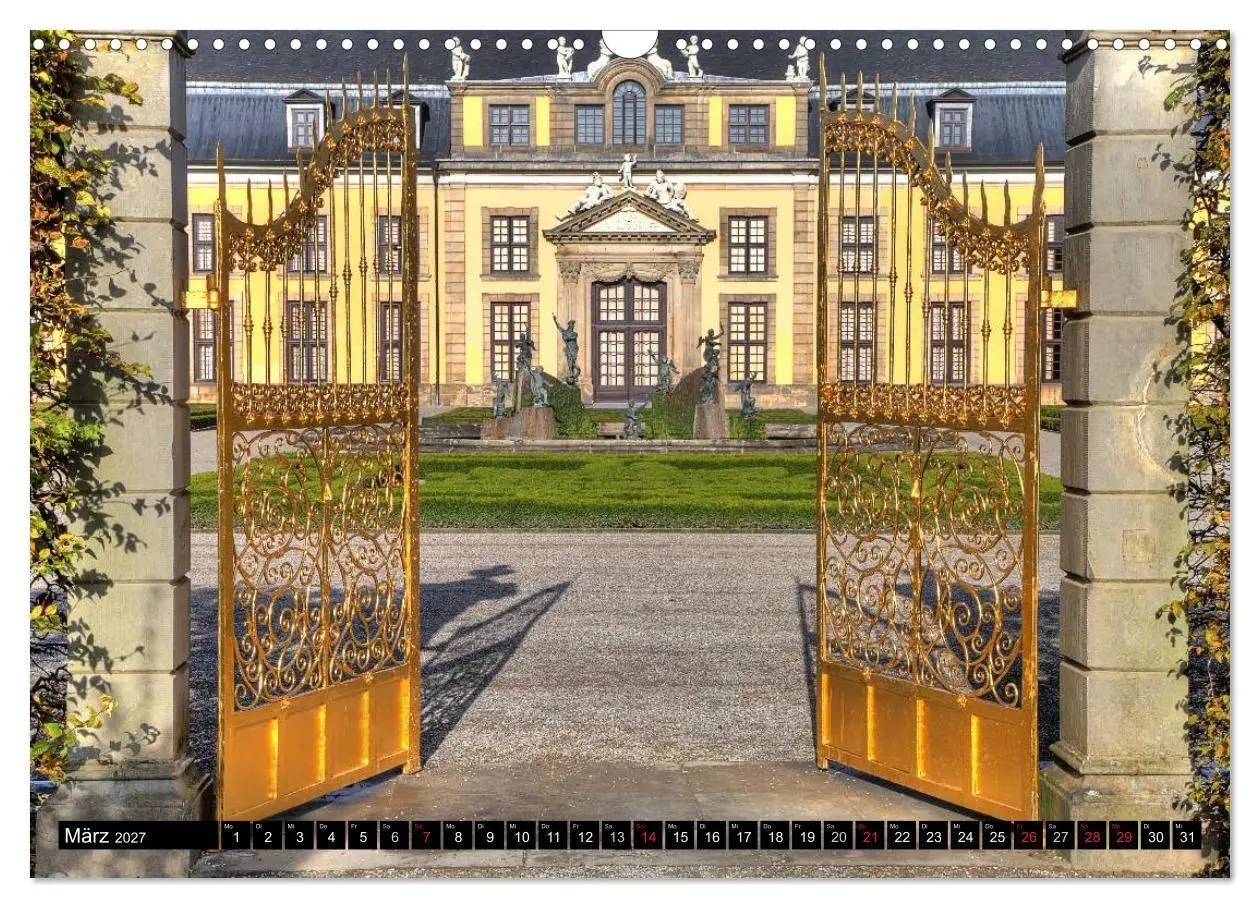 Bild: 9783594058510 | Die Gärten in Herrenhausen (Wandkalender 2027 DIN A3 quer),...