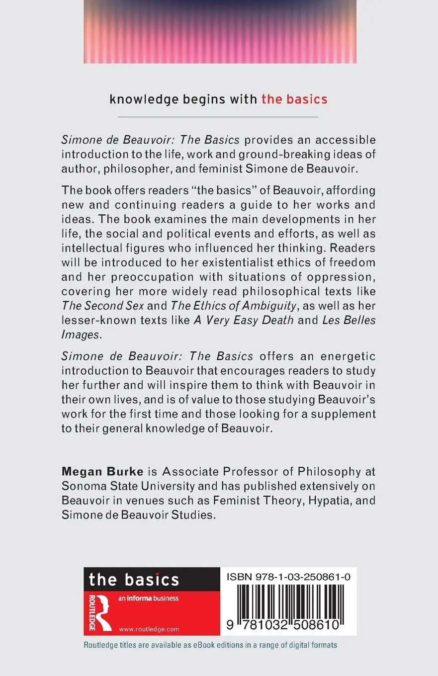 Rückseite: 9781032508610 | Simone de Beauvoir | The Basics | Megan Burke | Taschenbuch | Englisch