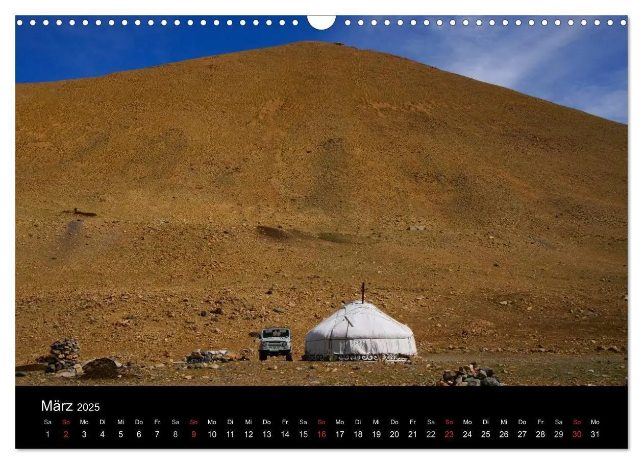 Bild: 9783435718610 | Einsame Mongolei (Wandkalender 2025 DIN A3 quer), CALVENDO...