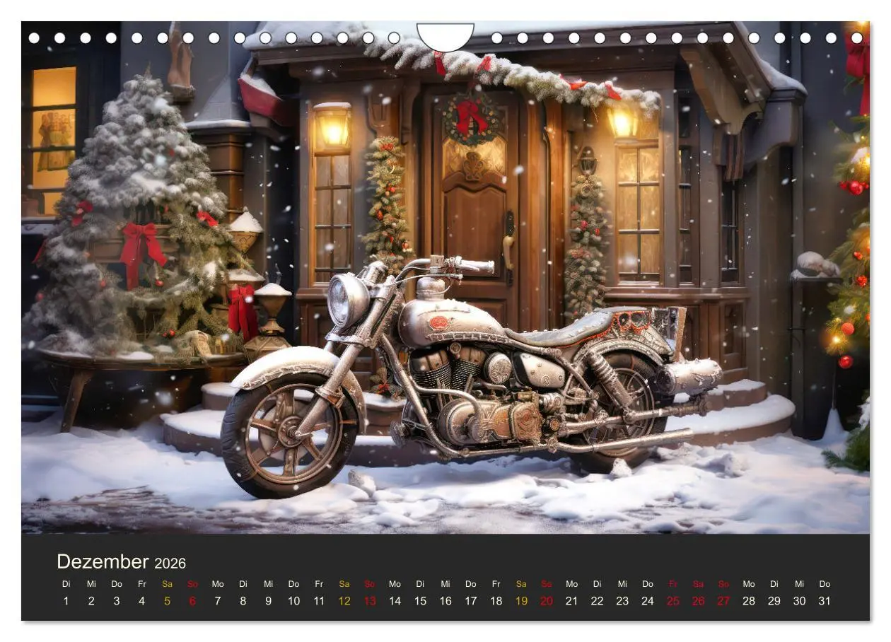 Bild: 9783457358610 | Steampunk Motorräder (Wandkalender 2026 DIN A4 quer), CALVENDO...