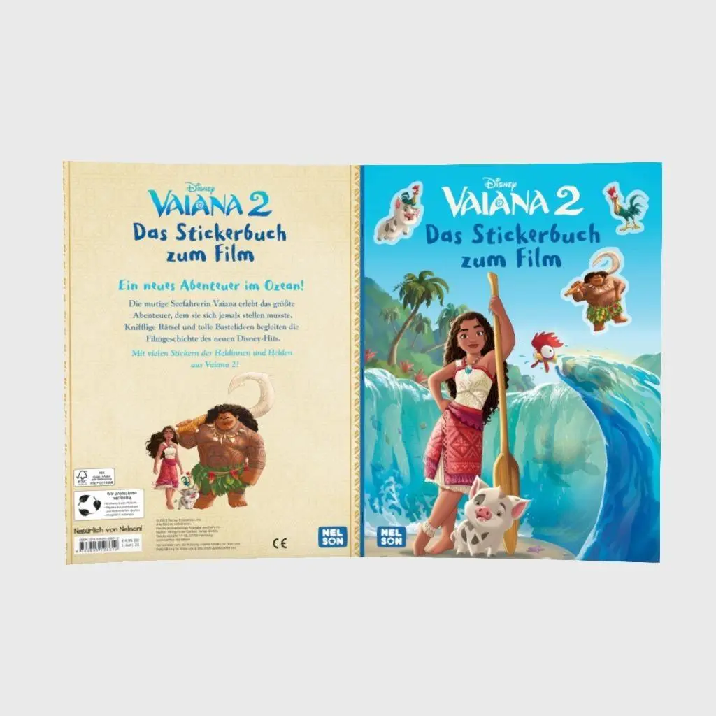 Bild: 9783845128610 | Disney Kreative Beschäftigung: Vaiana 2: Das Stickerbuch zum Film