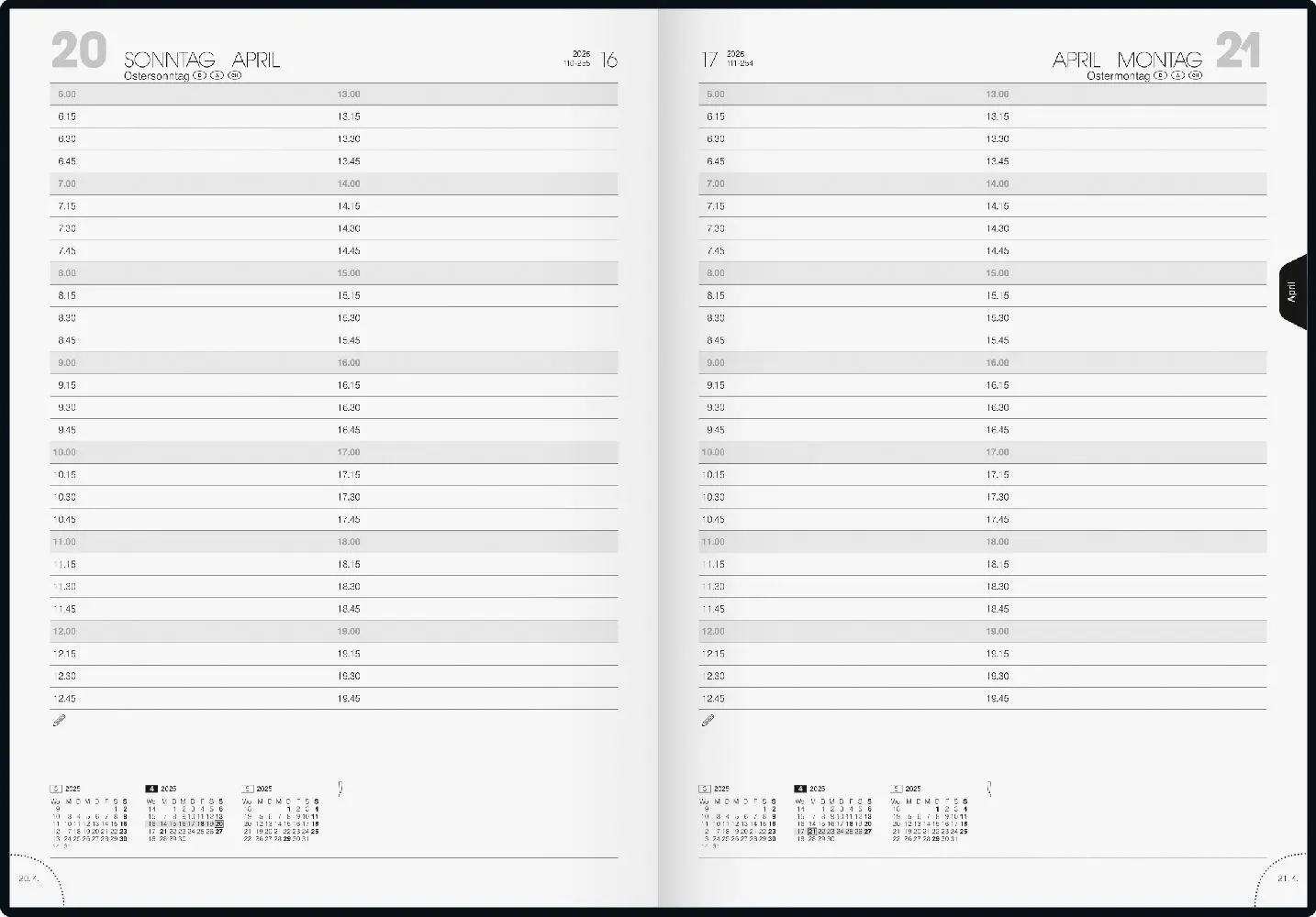 Bild: 4061947128710 | Buchkalender Modell 787 (2025) | 1 Seite = 1 Tag, A4 | Kalender | 2025
