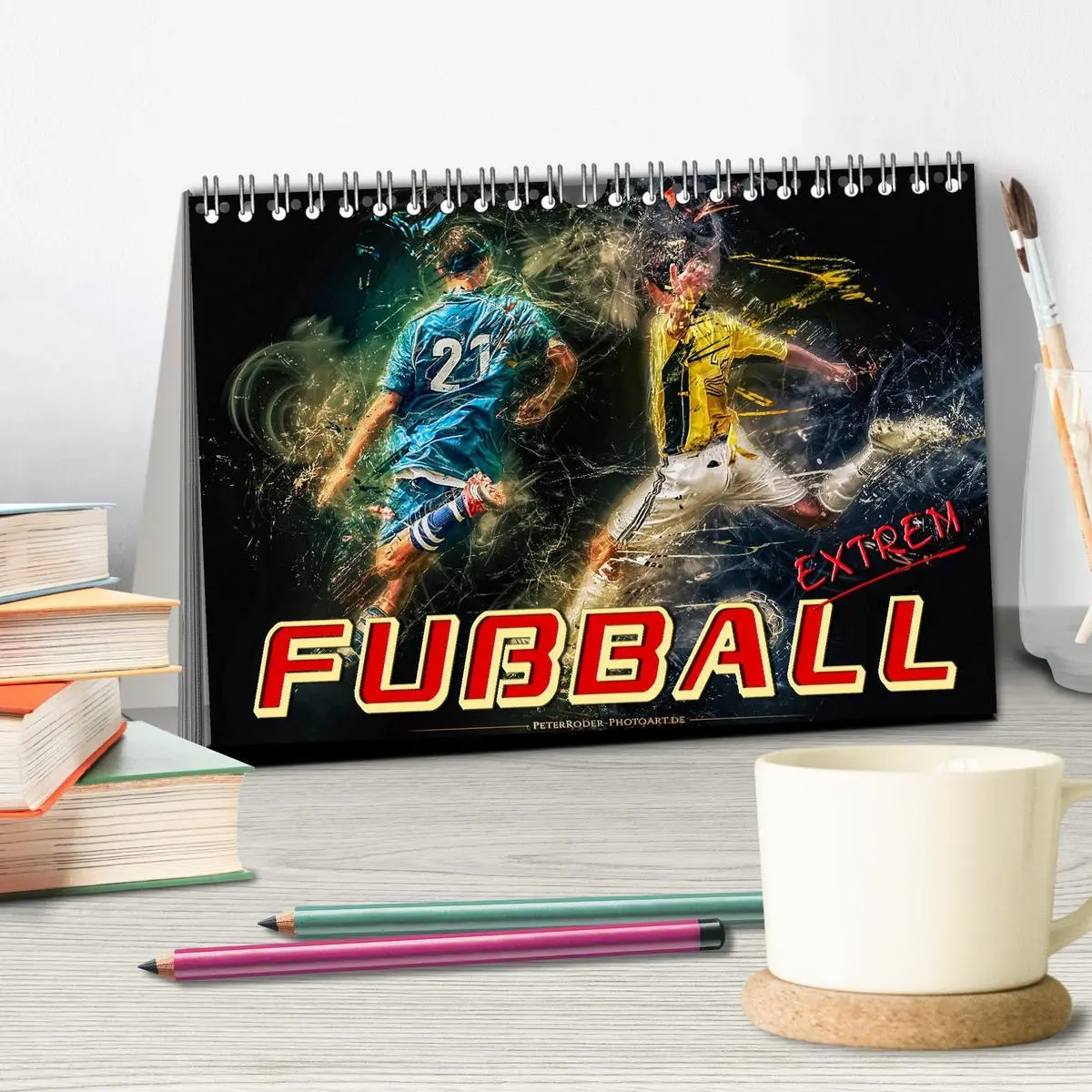 Bild: 9783457728710 | Fußball - extrem (Tischkalender 2026 DIN A5 quer), CALVENDO...