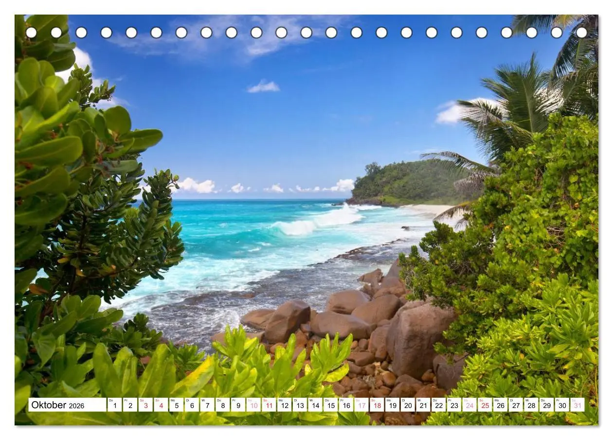 Bild: 9783516058710 | Seychellen Strandfeeling (Tischkalender 2026 DIN A5 quer), CALVENDO...