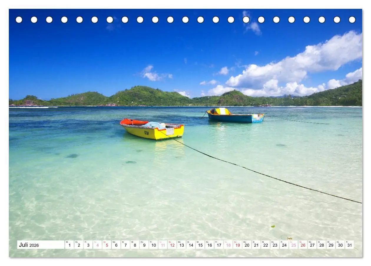Bild: 9783516058710 | Seychellen Strandfeeling (Tischkalender 2026 DIN A5 quer), CALVENDO...
