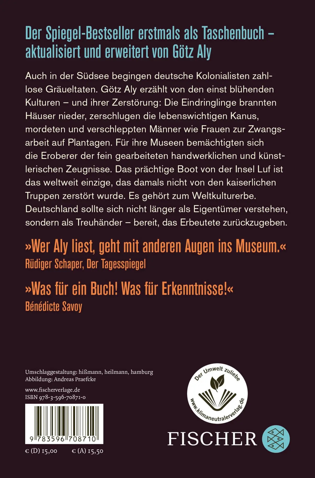 Rückseite: 9783596708710 | Das Prachtboot | Wie Deutsche die Kunstschätze der Südsee raubten