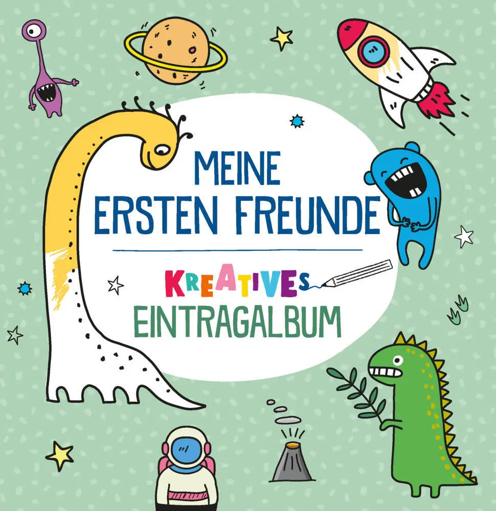 Cover: 9783849938710 | Meine ersten Freunde - Kreatives Eintragalbum (grün) | Taschenbuch