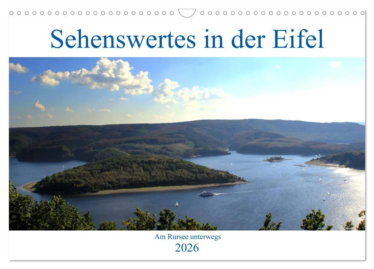 Cover: 9783457888810 | Sehenswertes in der Eifel - Am Rursee unterwegs (Wandkalender 2026...