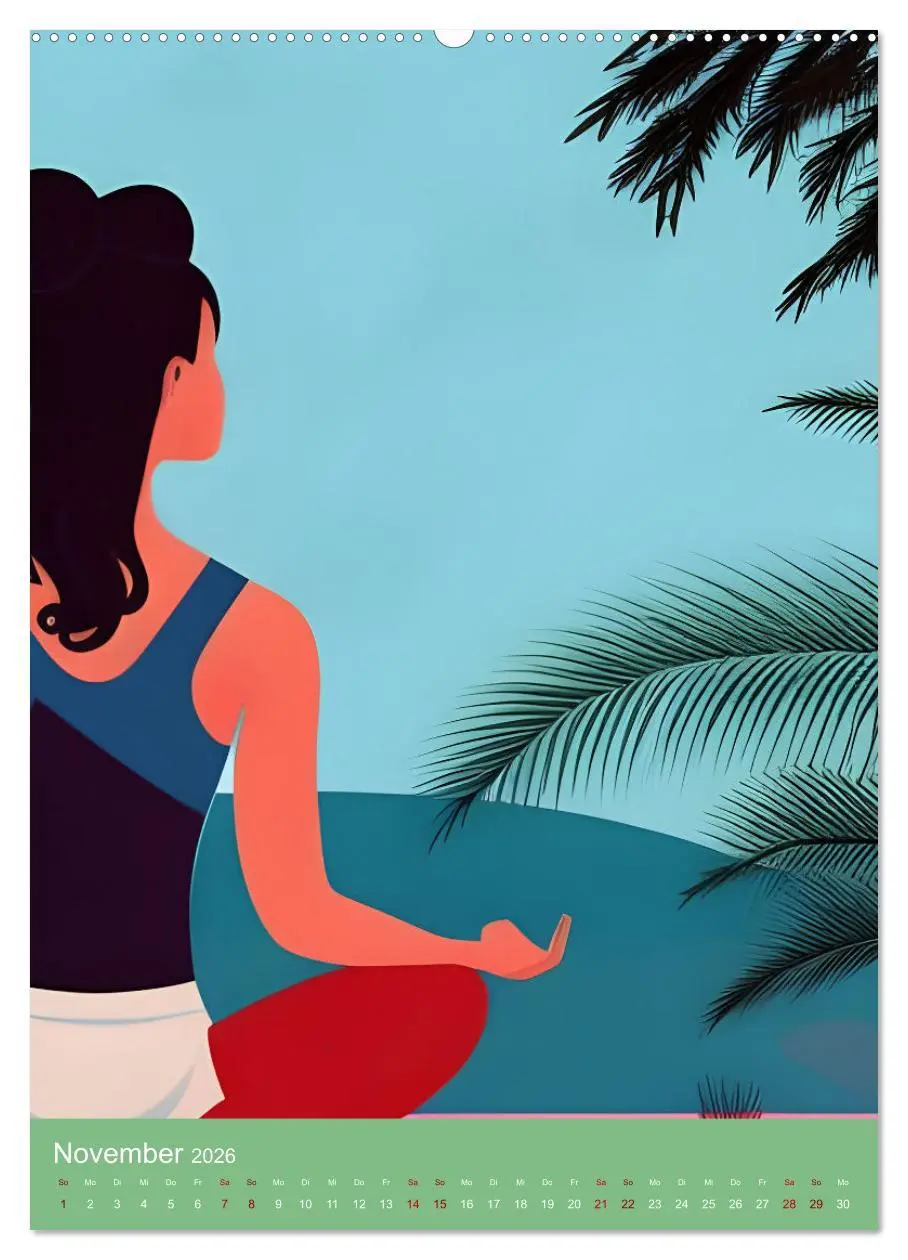 Bild: 9783516598810 | Meditation verbindet (Wandkalender 2026 DIN A2 hoch), CALVENDO...